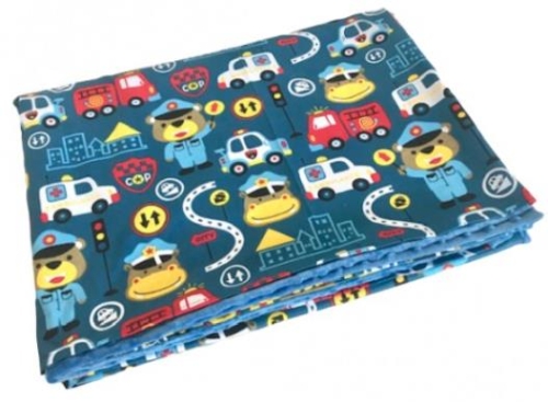 Kocyk obciążeniowy FUN POLICJA 100 x 150 cm (żwirek naturalny)