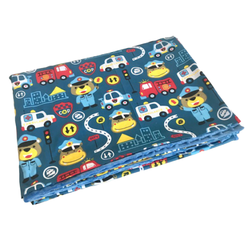 Kocyk obciążeniowy FUN POLICJA mini 60 x 80 cm (żwirek naturalny)