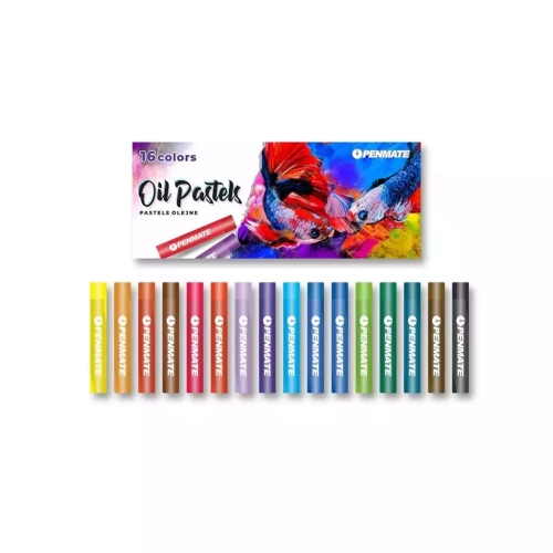 Pastele olejne 16 kolorów PENMATE