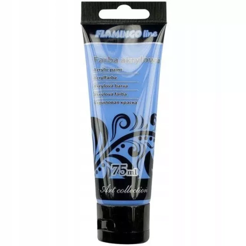 Farba akrylowa, 75 ml, niebieska