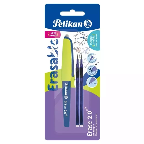 Długopis wymazywalny Erase 2.0 + wkłady, niebieski