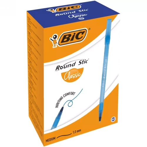 Długopis Round Stic Niebieski pudełko 60 szt. BIC 921403/BC