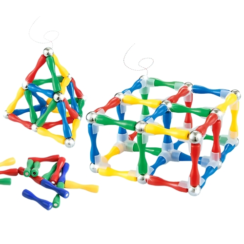 WOOPIE Klocki Magnetyczne Konstrukcyjne 3D 128 el. XXL