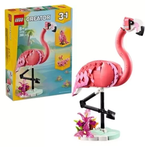 LEGO Creator 3 w 1 Dzikie zwierzęta: różowy flaming 31170