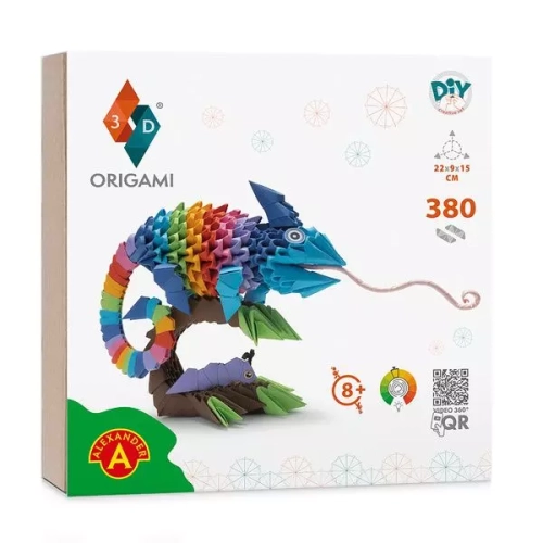Origami 3D. Kameleon