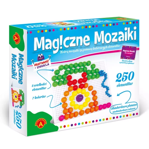 Magiczne mozaiki. Kreatywność i edukacja, 250 elementów