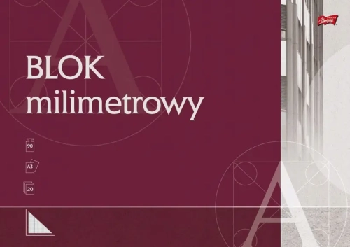 Blok milimetrowy A3 Unipap