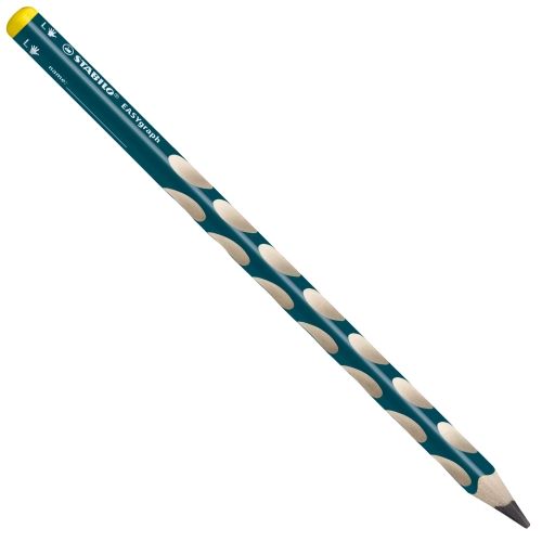 Ołówek drewniany EASYgraph, petrol, dla leworęcznych