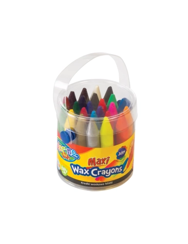 Kredki świecowe Colorino Kids wiaderko maxi 24 kolory