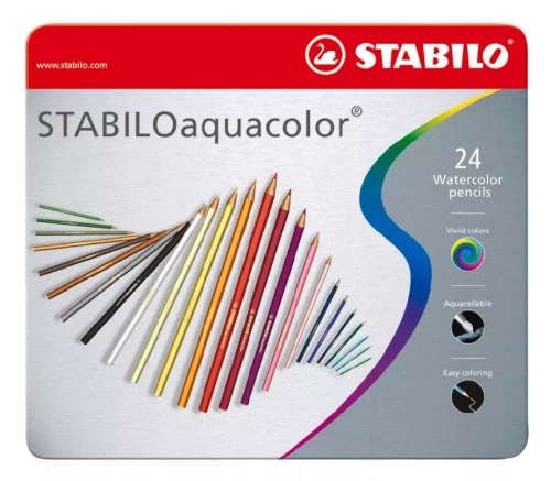 Kredki akwarelowe Stabilo 24 szt.