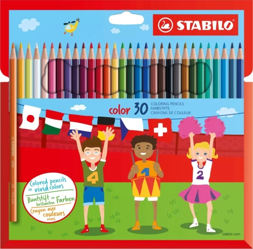 Kredki ołówkowe klasyczne Stabilo Color 30 kolorów w kartoniku