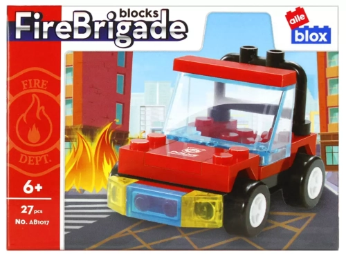 Klocki Konstrukcyjne 27 ElementÓw StraŻ PoŻarna Alleblox 492808