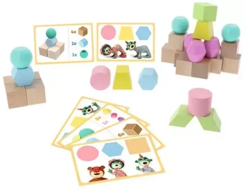 O!Klocki. Klocki drewniane Pasowanki Junior, 30 elementów