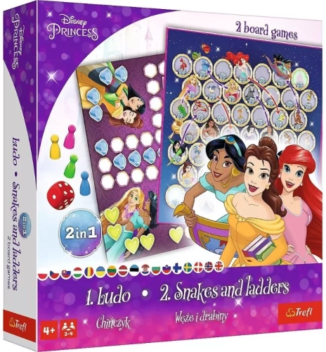 Disney Princess 2w1. Chińczyk, Węże i drabiny