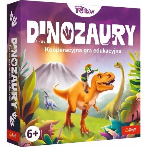 Gra planszowa Kooperacyjna gra edukacyjna Dinozaury Rodzina Treflików Trefl