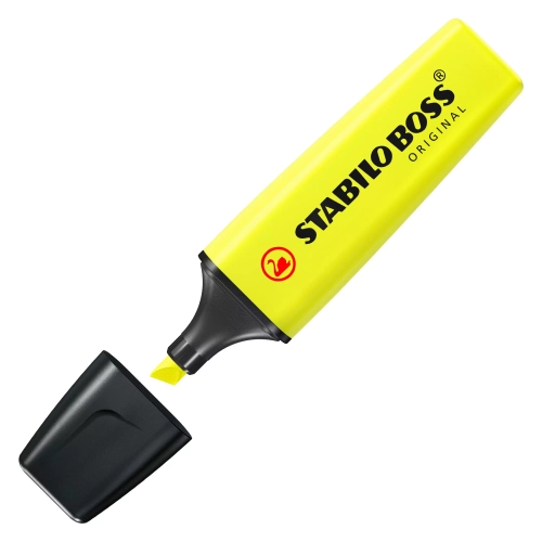 Zakreślacz Boss Original, żółty neonowy