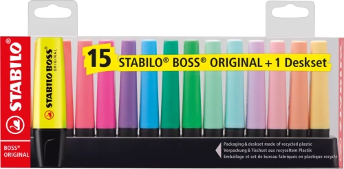 Zakreślacze Boss Original (15 sztuk)