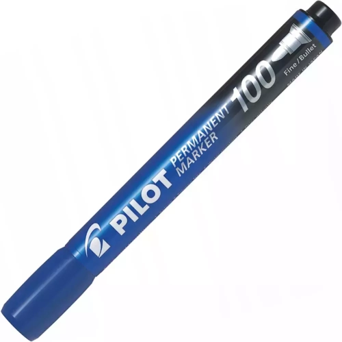 Marker permanentny okrągły Pilot Sca-100 niebieski B/c