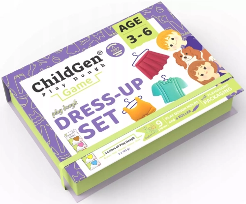 ChildGen, Zestaw kreatywny MODA, 100% naturalna ciastolina i akcesoria
