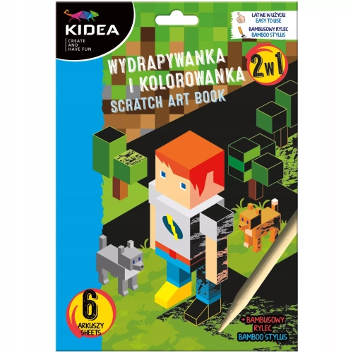 Wydrapywanka 180x260 Malowanka Game Kidea pudełko