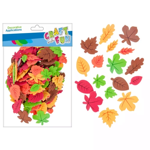 Ozdoba dekoracyjna. Jesienne liście, samoprzylepne, 180 sztuk