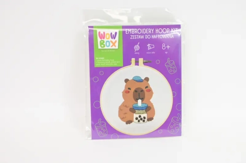 Wow Box. Zestaw kreatywny do haftowania, kapibara
