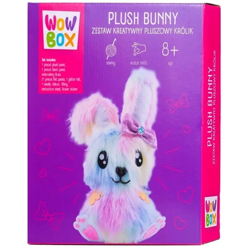 Wow Box. Zestaw kreatywny do szycia. Pluszowy królik