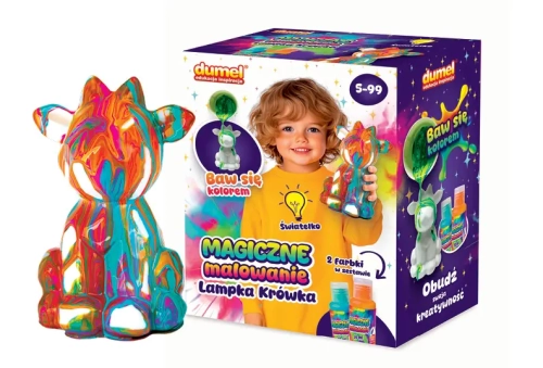 Magiczne Malowanie - Lampka Krówka