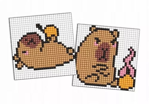 Zestaw 5D Diamentowa mozaika na magnesie Kids Diamond 9x9cm IDEYKA, 2 szt