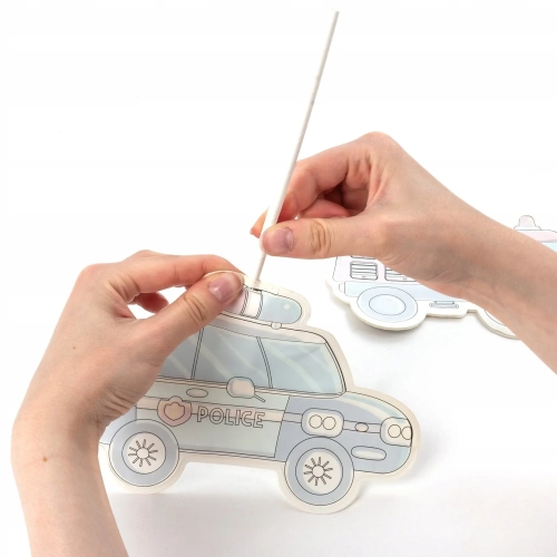 MAGICZNE POJAZDY MALOWANIE WODĄ MALOWANKA DIY KIDEA