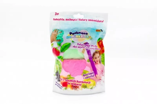 Masa plastyczna Pachnąca Chmurkolina 1 pack, seria 4, (2x30g) Różowy+zielony (malina)