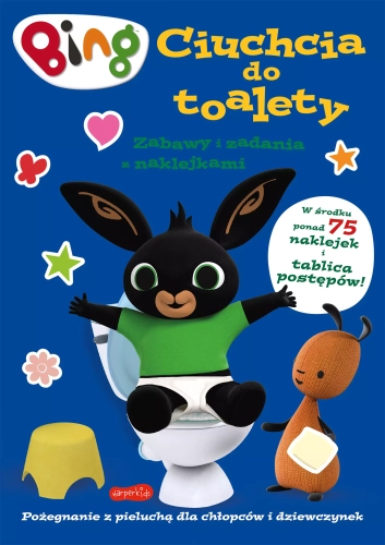 Zabawy i zadania z naklejkami. Bing. Ciuchcia do toalety
