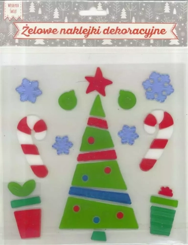 Żelowe naklejki dekoracyjne - BN chionka