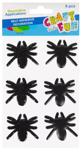 Ozdoba Dekoracyjna Samoprzylepna Pająki 6 szt. Craft with Fun 572672