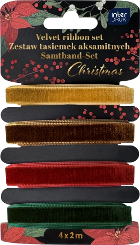 WstĄŻka Dekoracyjna Bn 4x2m Aksamitka Mix Interdruk