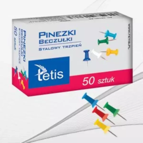 Pinezki beczułki kolorowe