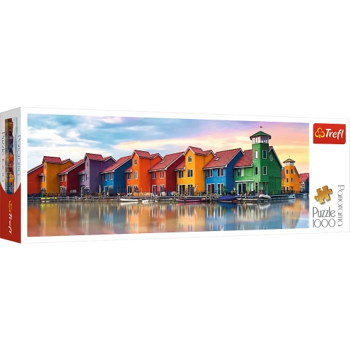 Puzzle 1000 elementów Panorama. Groningen, Holandia