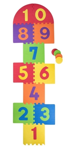 Duże piankowe puzzle do gry w klasy