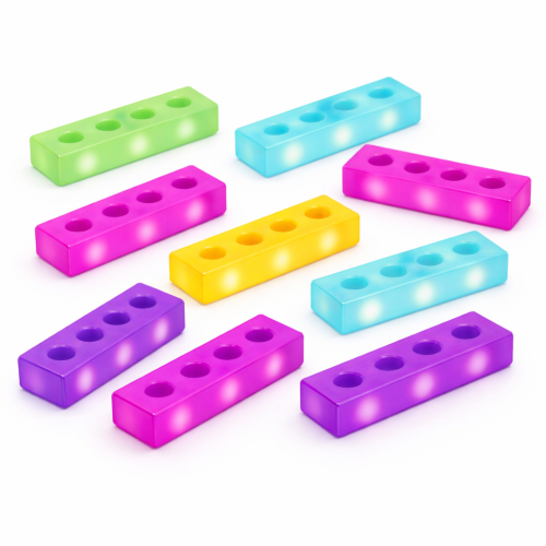 Świecące cegiełki do budowania