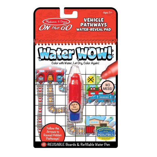 Kolorowanka wodna Malowanka "znajdź drogę - pojazdy" - WaterWow