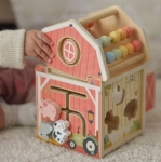 TOOKY TOY Drewniana Stodoła Aktywności Sorter Liczydło Montessori 4.jpg