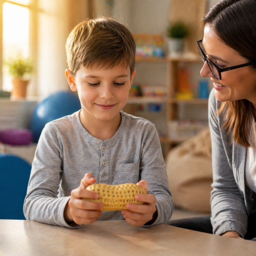 Sensoryczny gniotek orzeszek fistaszek kajkosz 2