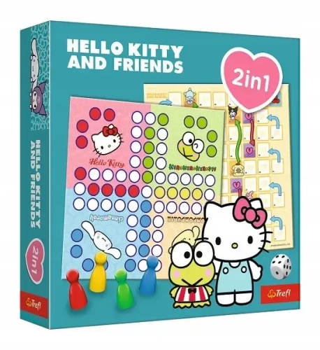Gra planszowa Gra rodzinna Planszowa Gra Hello Kitty 2w1 Trefl