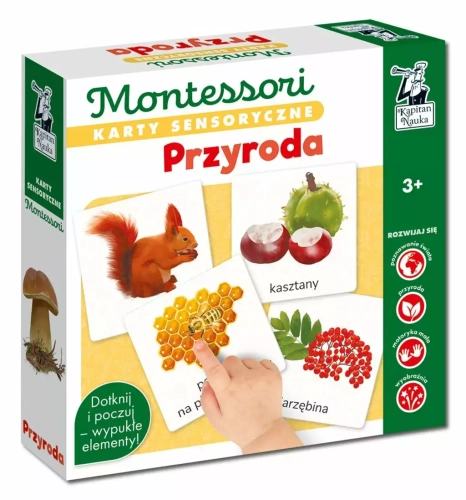 Karty sensoryczne Montessori. Przyroda