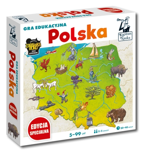 Gra edukacyjna Polska Edycja specjalna 5-99 lat Kapitan Nauka