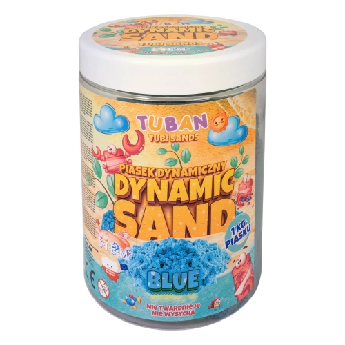 Piasek dynamiczny 1 kg, niebieski