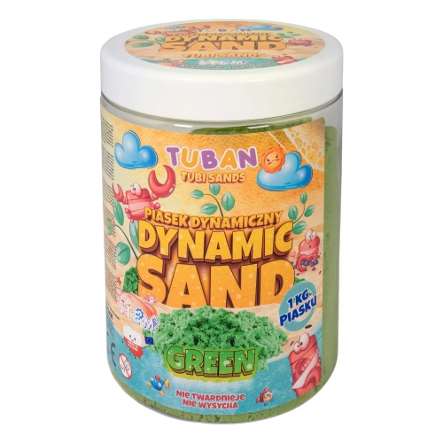 Piasek dynamiczny 1 kg, zielony