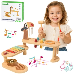 TOOKY TOY Edukacyjny Stolik Muzyczny -Tukan