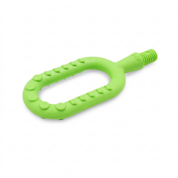zielona owalna końcówka do wibratora logopedycznego.png