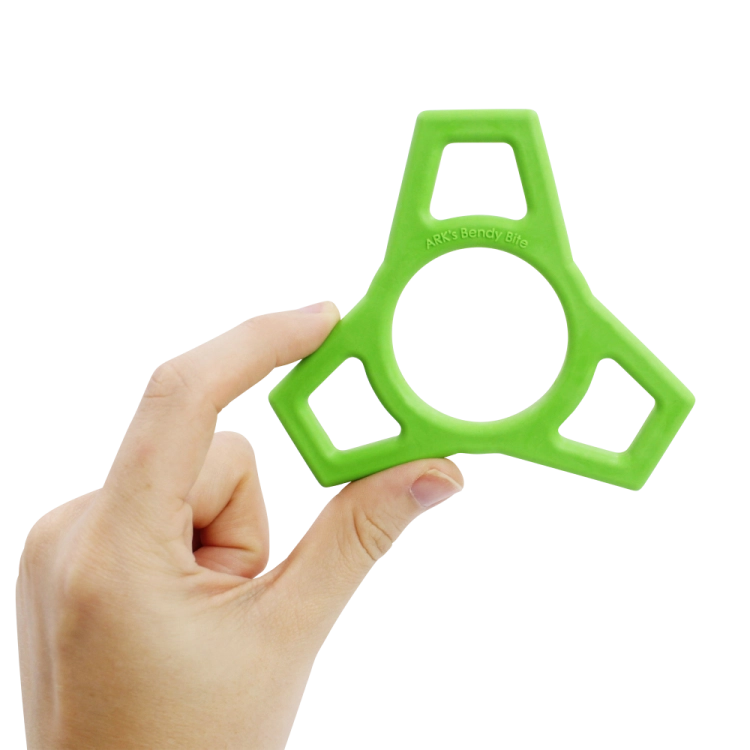 gryzak logopedyczny fidget zielony.png